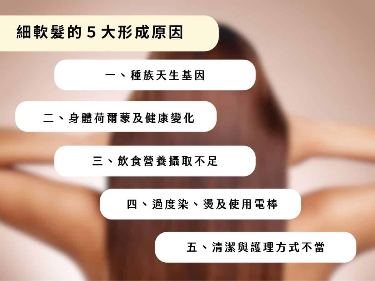 見的 5 個細軟髮形成原因